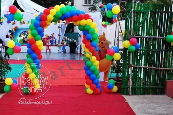 decorations Teddy Theme Colorful Baby Shower Decor